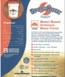 Sport Kote Water Based Urethane